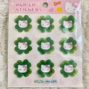 💞 New Hello Kitty Pop-up Shamrock Stickers